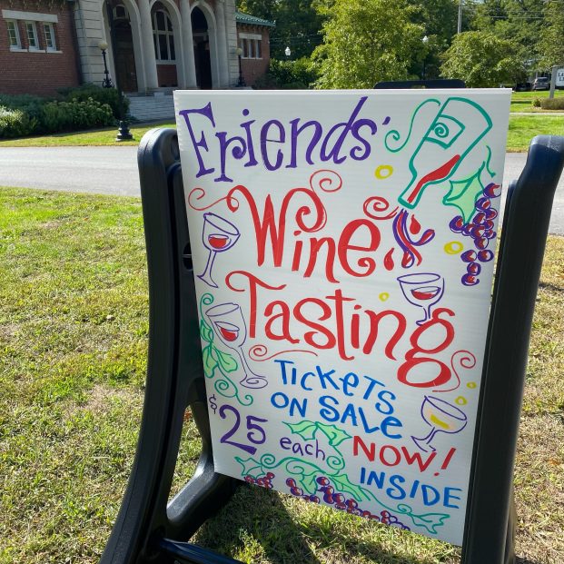 Photo of wine tasting banner.